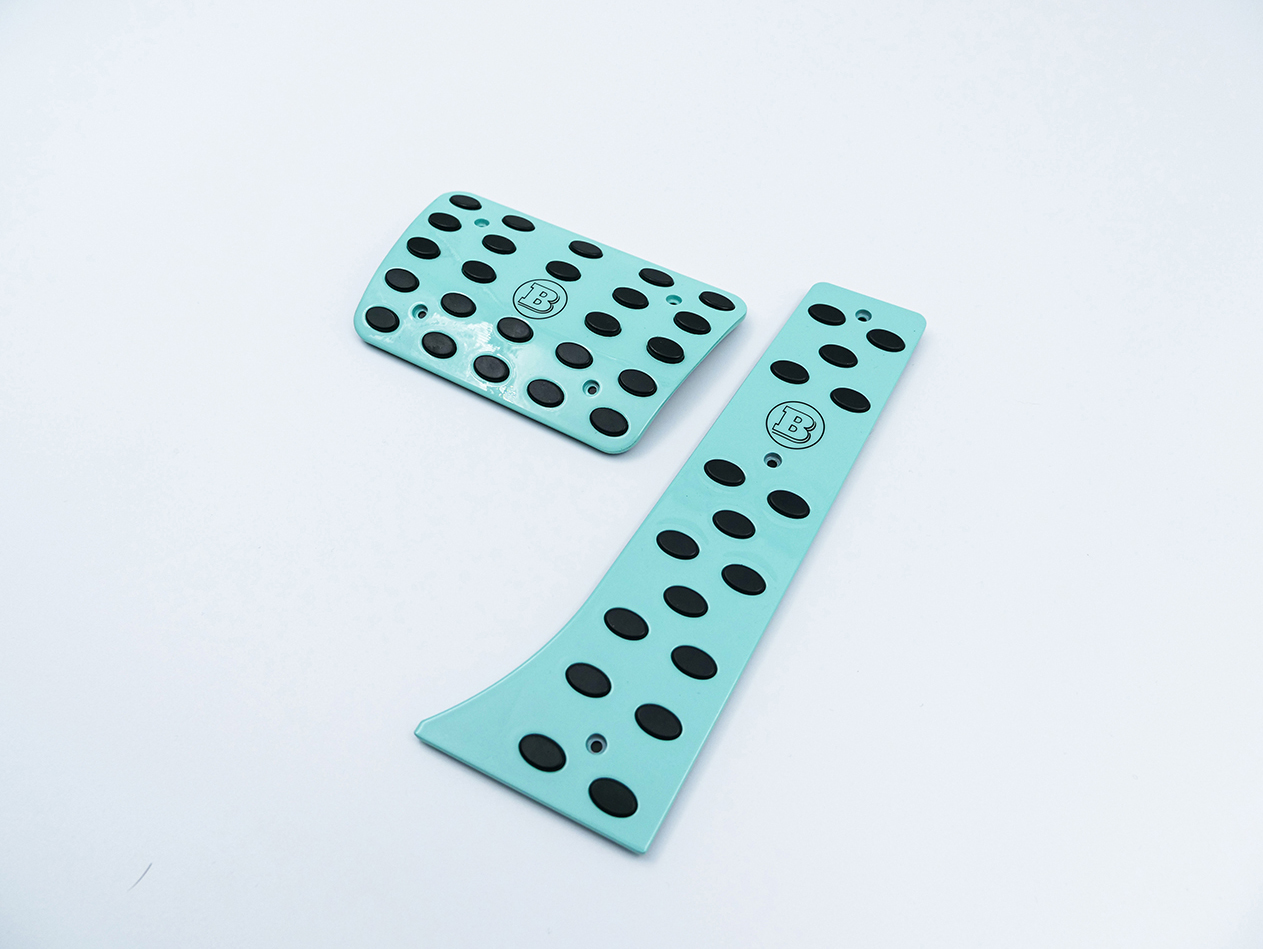 Mercedes G-Class W464 W463A Pedal Covers Set Tiffany Blue Brabus Style